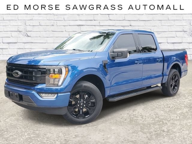 2022 Ford F-150 XL in Blue — front three-quarter view
