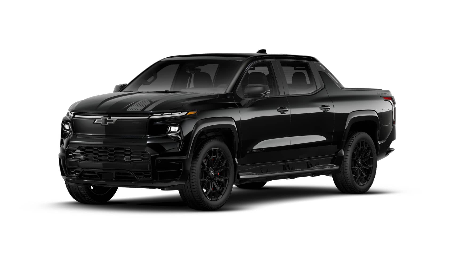 2026 Chevrolet Silverado EV RST Stars and Steel Edition - Max Range in Black — front three-quarter view
