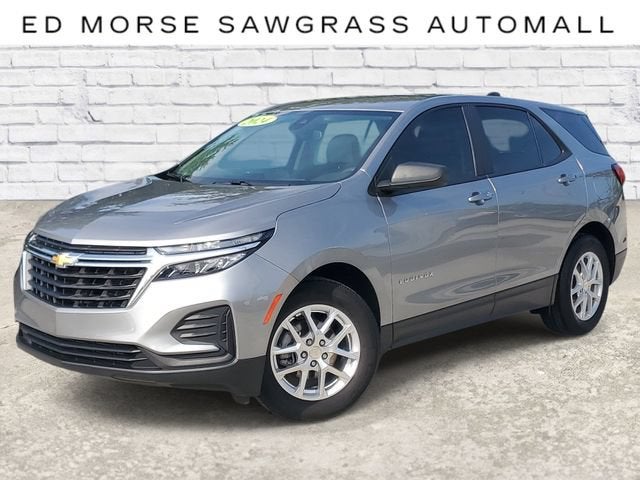 2024 Chevrolet Equinox LS in Sterling Gray Metallic — front three-quarter view