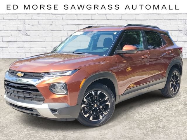 2021 Chevrolet Trailblazer LT in Dark Copper Metallic — front three-quarter view